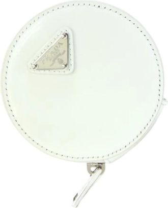 Prada Pre-owned Vintage Pouch - unisex - Vintage Mini Tas - Wit - ONE Size - Leer - Vintage