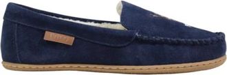Ralph Lauren Collins Bear Slippers - Dames - Loafers - Blauw - 40 EU - Leer - Schoenen