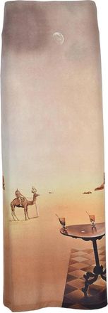 Paco Rabanne Long Jersey Skirt Beige