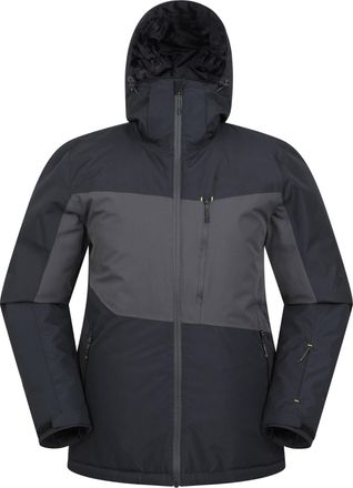 Mountain Warehouse Wipeout Mens Thermal Padded Ski Jacket - Waterproof, Breathable, Taped Seams, Windproof - Best for Winter Skiing, Sports, Walking Charcoal XXS