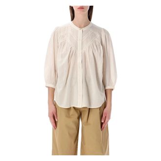 Sessun Blouses, female, Beige, Size: M Savi Shirt