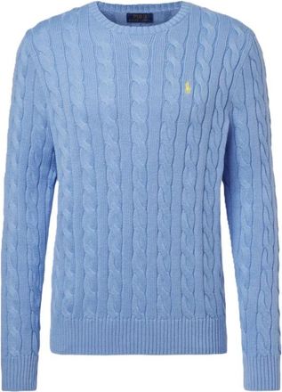 Polo Ralph Lauren Rondgebreide trui - Heren - Ronde hals truien - Blauw - XL - Katoen - Truien & Vesten