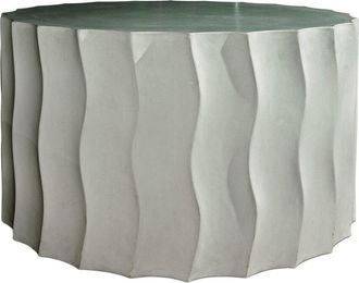 Seasonal Living Wave Wide Concrete Accent Table