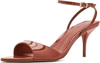 Schutz Elodie Buckle Womens Sandals Sunset Ochre : 10.5 M, Leather