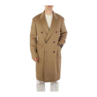 Tagliatore Londra Coat - Heren - Mantel - Bruin - L - Wol - Jassen