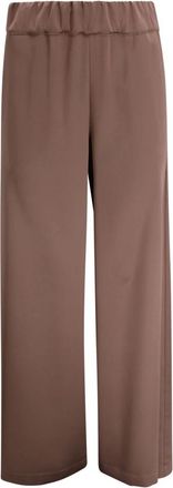 D.exterior Wijde Broek - Dames - Wijde Broeken - Bruin - XS - Satijn - Broeken