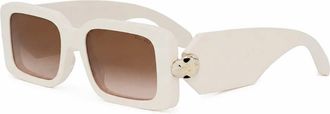 Bulgari Womens Serpenti Forever Sunglasses In White