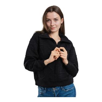 Karl Lagerfeld Sweatshirt met rits - Dames - Sweatshirts & Hoodies - Zwart - Maat: S Katoen