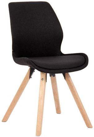Clp Silla De Sal&oacute;n Luna Con Asiento Acolchado Negro Tela
