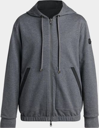 Moncler Men & apos;s Reversible Zip-Front Hooded Jacket