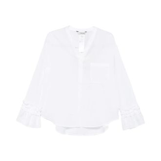 Max Mara Dames, Blouses & Shirts, Wit, Maat: 2XS Katoen