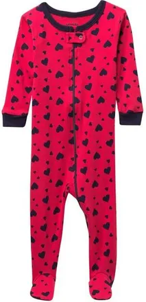 Leveret Kids Footed Cotton Matching Family Pajamas, Whimsy & Fantasy Prints in Navy at Nordstrom, Size 12-18M
