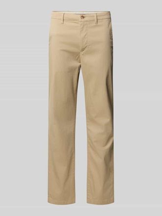 Tommy Hilfiger Straight Fit Chino aus Baumwoll-Mix in Beige, Gr&ouml;&szlig;e 32/36