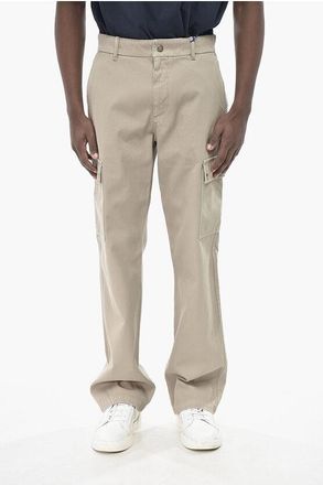 Burberry High-Waist Straight-Leg Cargo Pants size 46