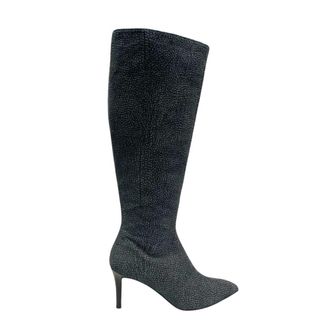 Borbonese Black Genuine Leather Women Womens Boot