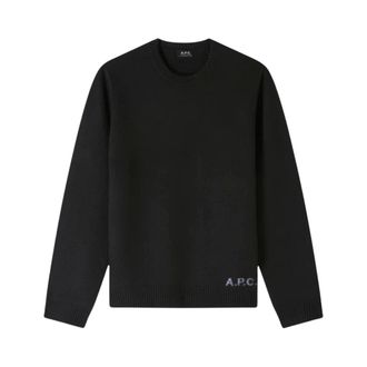 A.P.C. A.p.c., Truien & Vesten, Heren, Zwart, XL, Wol, Rondgebreide trui