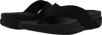 FitFlop Surfer Toe-Thongs Mens Shoes Black : 10 M (D), Textile