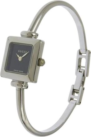 Gucci Pre-owned Roestvrijstalen Horloge - Dames - Vintage Horloges - Zwart - ONE Size - Vintage
