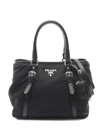 Prada Borsa tote in pelle anni 2000 - Nero