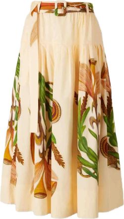 Ulla Johnson Gonna midi Filagree con stampa - Toni neutri