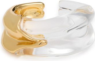 Alexis Bittar Alexis Bittar Molten 14kt Gold-plated and Lucite Bracelet - One Size