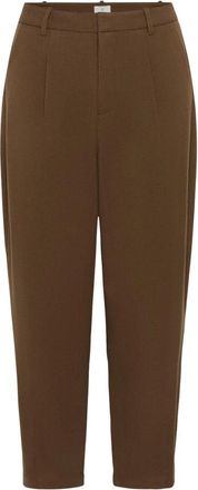 Kaffe KAbecca Fl&oslash;jlsbukser - Dames - Broeken - Bruin - Maat: 2XL