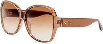 Linda Farrow Blair Zonnebril - Dames - Zonnebrillen - Bruin - 63 MM - Accessoires