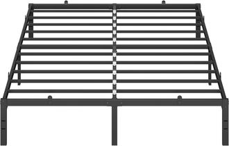 Vasagle Marco de cama doble de metal de 160 x 200 cm de color negro