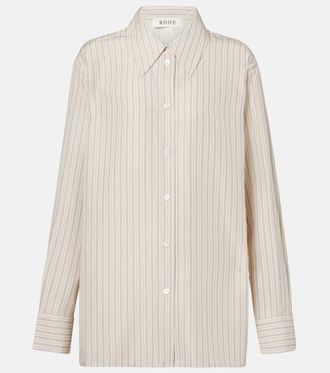 Róhe Róhe Oversized striped silk shirt