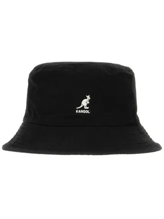 Kangol Cappello bucket con ricamo - Nero