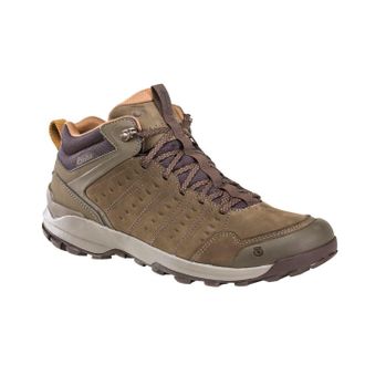 Oboz Footwear Mens Sypes Leather Hiking Boots (Cedar) - Green - Size UK 9