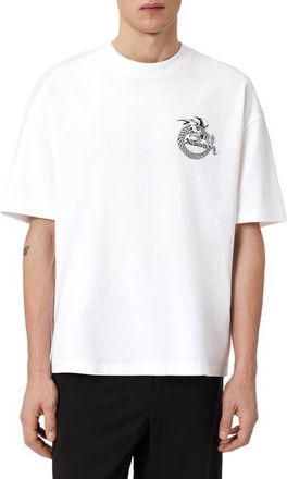 AllSaints Terra Cotton Graphic T-Shirt in Optic White at Nordstrom, Size Xx-Large
