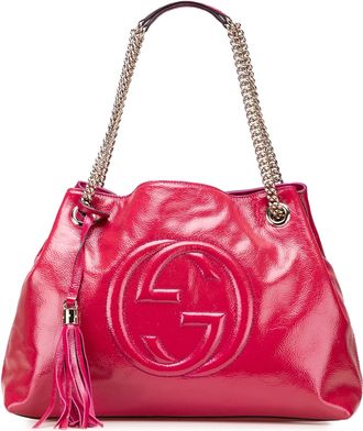 Gucci Pre-owned Womens Soho Tote Bag - Fuschia Leather - One Size