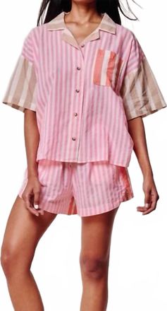 Echo Cassis Shorts In Beach Pink