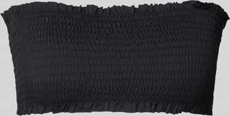 Neo Noir Neo Noir Bandeau-Top mit Smok-Details Modell SKIN LOBSTER in Black, Gr&ouml;&szlig;e XL