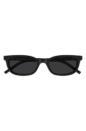 Saint Laurent SL M160 53mm Polarized Cat Eye Sunglasses in Black at Nordstrom