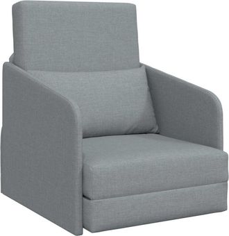 vidaXL Folding Sofa Bed Light Grey 65 x 80 x 83 cm Fabric vidaXL
