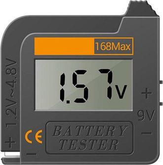 OEM Comprobador De Bater&iacute;as Digital Universal, Apto Para Todo Tipo De Bater&iacute;as: C, Aa, Aaa, Dn, 9v, 6f22, 1.5v Y Pilas De Bot&oacute;n