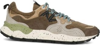 Flower Mountain panelled sneakers - Brown
