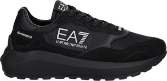 Emporio Armani Emporio Armani Ea7, Schoenen, Heren, Zwart, 40 EU, Leer, Lage sneakers