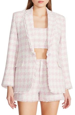 Steve Madden Harlow Blazer in Pink Tulle at Nordstrom, Size X-Large