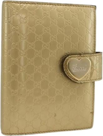 Gucci Pre-owned Accessories, female, Beige, Size: ONE SIZE Pre-owned Day Planner Cover