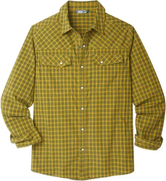Stio | Mens Eddy Shirt Long Sleeve, Size Extra Extra Extra Large in Sun Valley Plaid