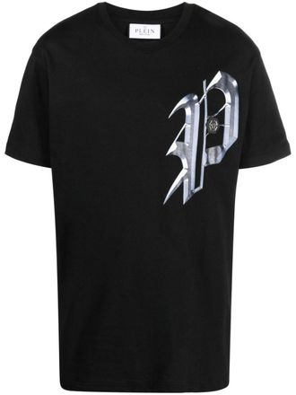 Philipp Plein graphic-print cotton T-shirt - Black