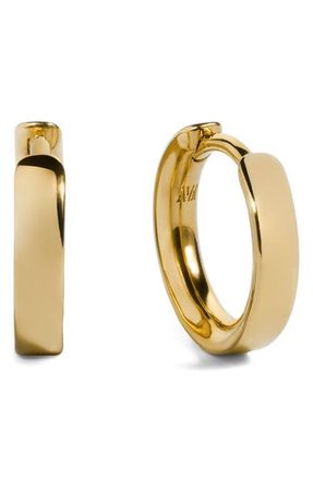 Monica Vinader Essential Huggie Hoop Earrings in 18K Gold Vermeil at Nordstrom