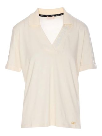 Liu Jo short-sleeve polo top - White