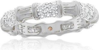 Suzy Levian Suzy Levian Silver Cz Eternity Ring