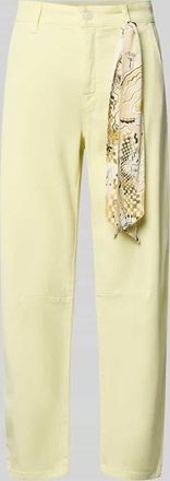 Cambio Cambio Hose mit Tuch Modell ORELIE in Oliv, Gr&ouml;&szlig;e 32