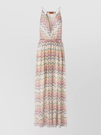 Missoni beach dress chevron pattern elastic waist