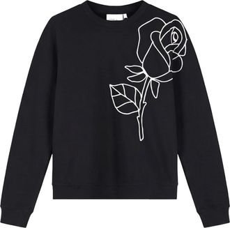 Fab By Fabienne Chapot Hazel SS Sweater - Dames - Sweatshirts - Zwart - S - Katoen - Hoodies & sweatvesten